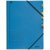 Leitz blue file with 7 compartments