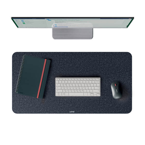 Leitz dark grey felt desk pad, 36cm x 70cm 213463 - 1