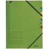 Leitz green file with 7 compartments 202858 - 1