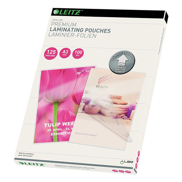 Leitz iLAM A3 glossy laminating pouch, 2x125 microns (100-pack) 74880000 211106 - 1