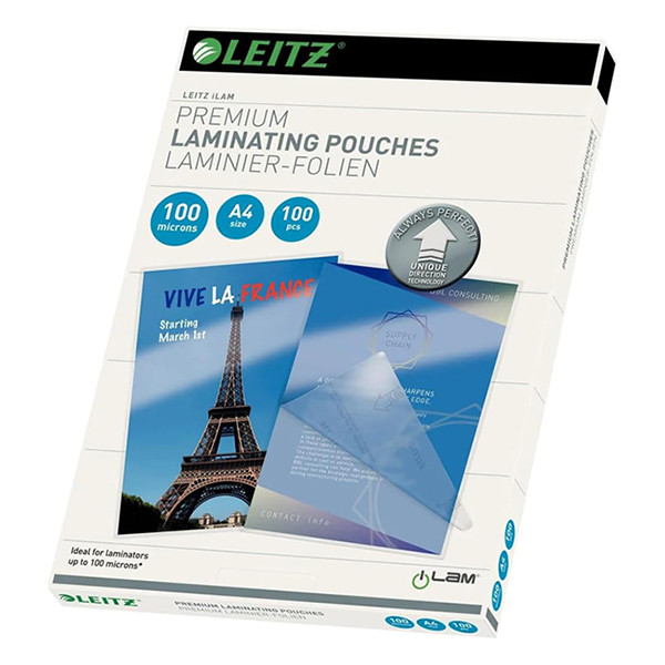 Leitz iLAM A4 glossy laminating pouch, 2x100 microns (100-pack) 74800000 211088 - 1