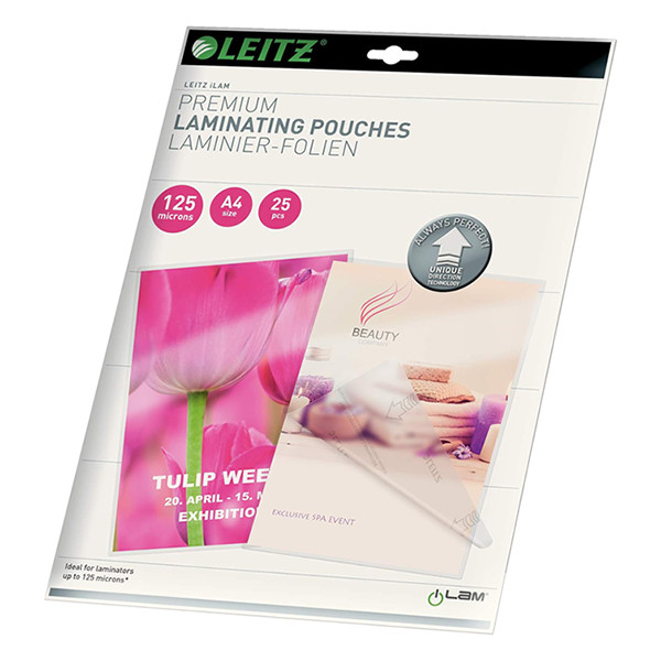Leitz iLAM A4 glossy laminating pouch, 2x125 micron (25-pack) 74820000 211090 - 1