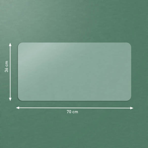 Leitz matte transparent desk pad, 36cm x 70cm 213458 - 2