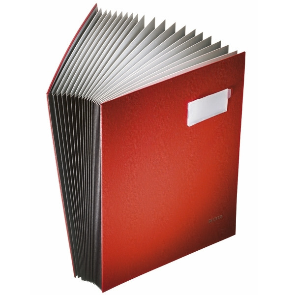 Leitz red A4 blotting book with 20 compartments 57000025 202866 - 1