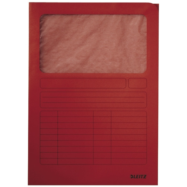 Leitz red A4 window folder (100-pack) 39500025 202898 - 1