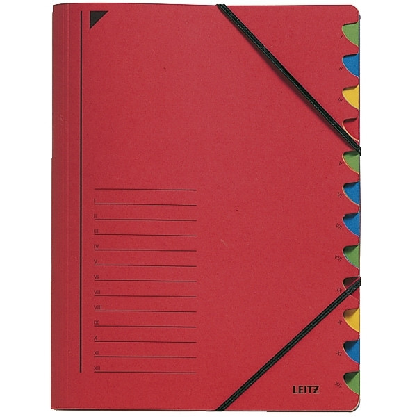 Leitz red file with 12 compartments 39120025 202862 - 1