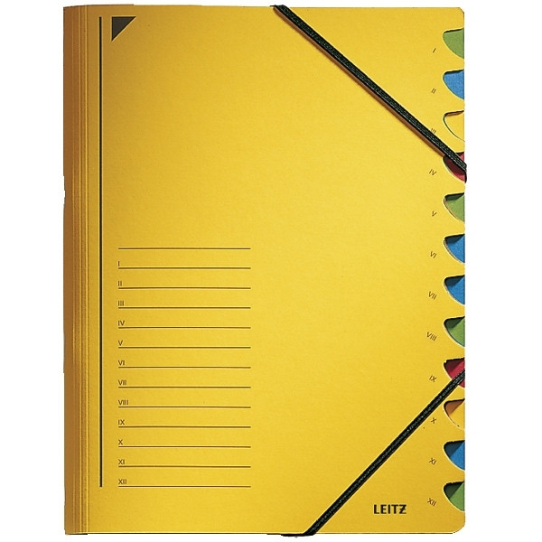 Leitz yellow file with 12 compartments 39120015 202860 - 1