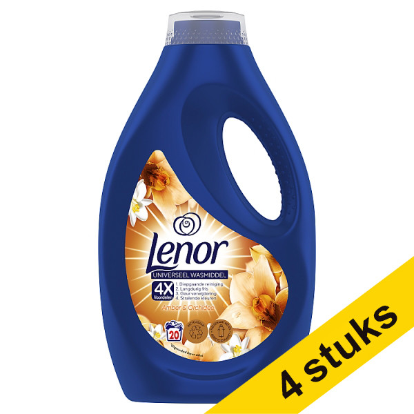 Lenor Golden Orchid liquid detergent, 900ml (20 washes) (4-pack)  SLE00475 - 1