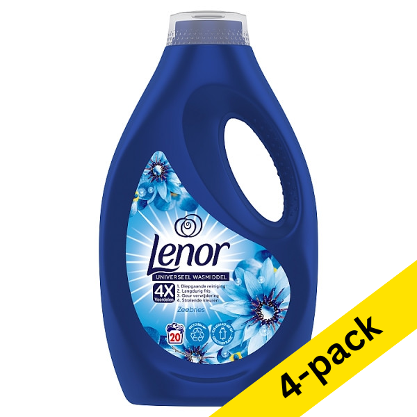 Liquid detergent 900ml (20 washes) | Lenor Sea Breeze | 4-pack SLE00473 - 1
