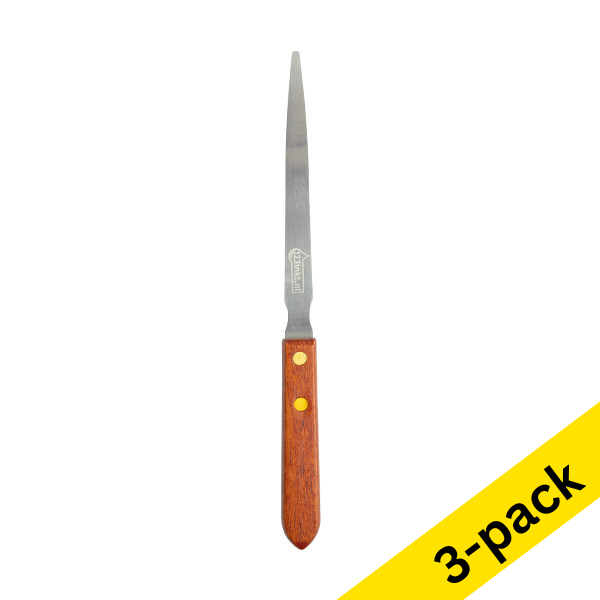 Letter opener (wooden handle) | 123ink | 3-pack 302176 - 1