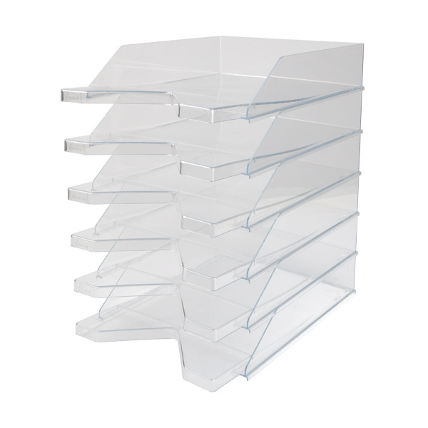 Letter tray (A4) | 123ink transparent | 6-pack 300280 - 2