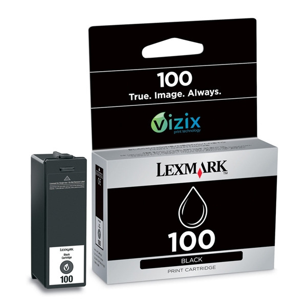 Lexmark 014N0820E (#100) black ink cartridge (original Lexmark) 040414 - 1