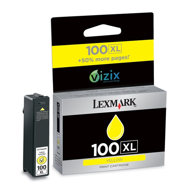 Lexmark 014N1071E (#100XL) high capacity yellow ink cartridge (original Lexmark) 040428 - 1