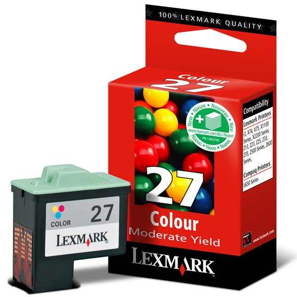 Lexmark 10NX227 (#27) colour ink cartridge (original) 10NX227E 040174 - 1