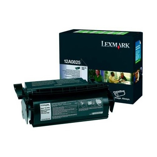 Lexmark 12A0825 black toner (original) 12A0825 034345 - 1