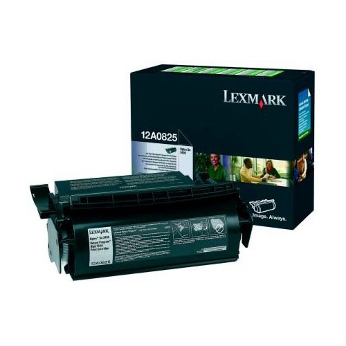 Lexmark 12A0825 black toner (original Lexmark) 034345 - 1