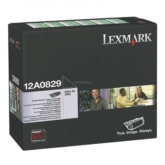 Lexmark 12A0829 high capacity LABEL TONER (original Lexmark) 12A0829 037574 - 1