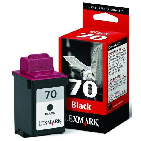 Lexmark 12A1970 (#70) black ink cartridge (original) 12AX970E 040020 - 1