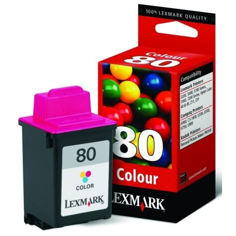 Lexmark 12A1980 (#80) colour ink cartridge (original Lexmark) 040030 - 1