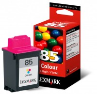 Lexmark 12A1985 (#85) high capacity colour ink cartridge (original) 12A1985E 040035