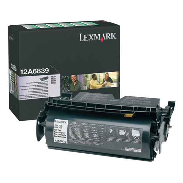 Lexmark 12A6839 high capacity LABEL TONER (original Lexmark) 12A6839 037578 - 1