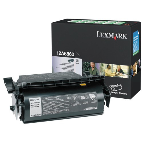 Lexmark 12A6860 black toner (original Lexmark) 12A6860 034230 - 1