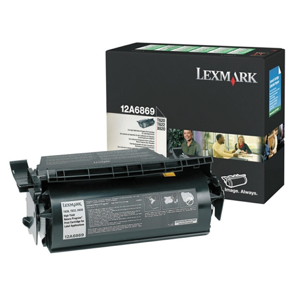 Lexmark 12A6869 high capacity LABEL TONER (original Lexmark) 12A6869 037580 - 1