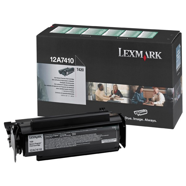 Lexmark 12A7410 black toner (original) 12A7410 034350 - 1