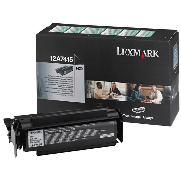 Lexmark 12A7415 high capacity black toner (original Lexmark) 12A7415 034110 - 1