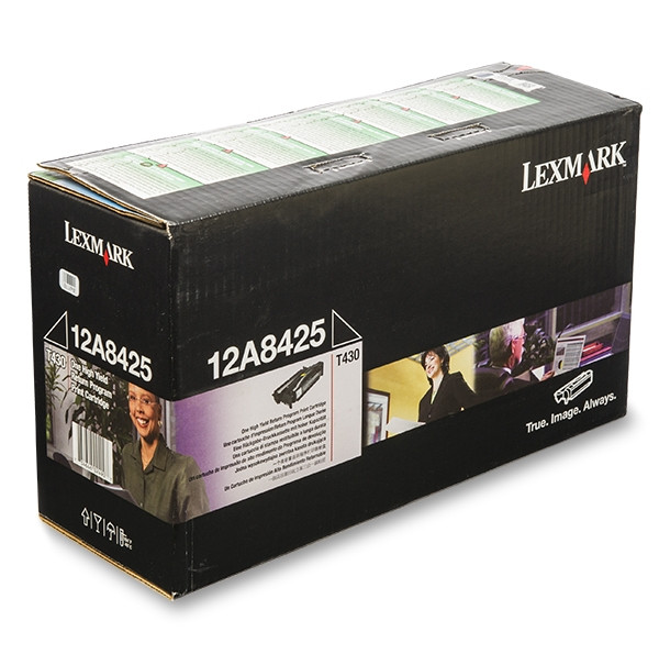 Lexmark 12A8425 high capacity black toner (original Lexmark) 12A8425 034260 - 1