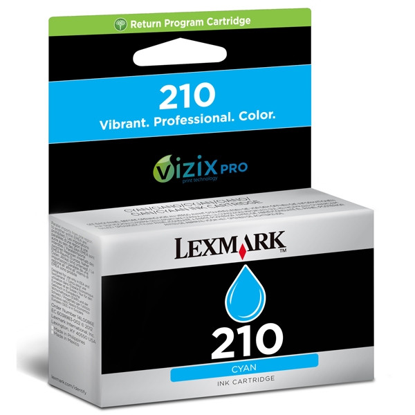 Lexmark 14L0086E (#210) cyan ink cartridge (original) 14L0086E 040602 - 1