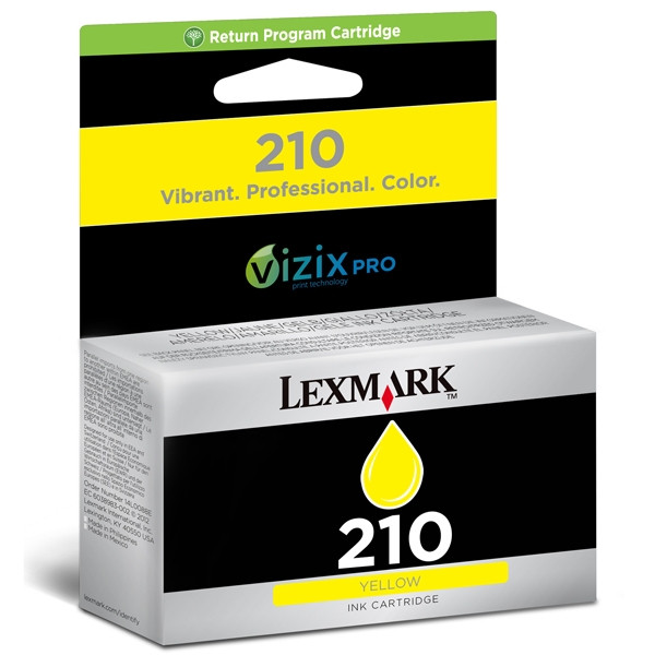 Lexmark 14L0088E (#210) yellow ink cartridge (original) 14L0088E 040606 - 1