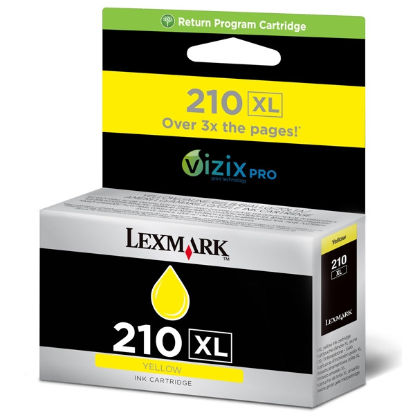 Lexmark 14L0177E (#210XL) high capacity yellow ink cartridge (original) 14L0177E 040614 - 1