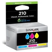 Lexmark 14L0268E (#210) C/M/Y ink cartridge 3-pack (original Lexmark) 040616