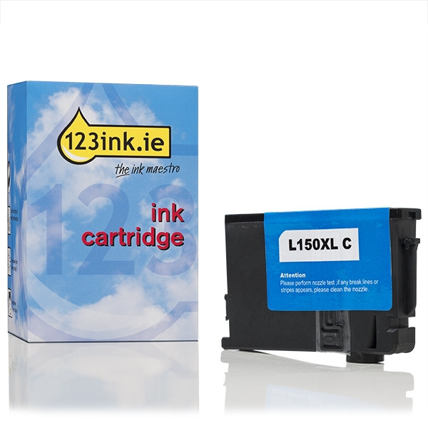 Lexmark 14N1615E (#150XL) high-capacity cyan ink cartridge (123ink version) 040467 - 1