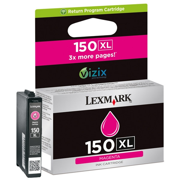 Lexmark 14N1616E (#150XL) high capacity magenta ink cartridge (original) 14N1616E 040468 - 1