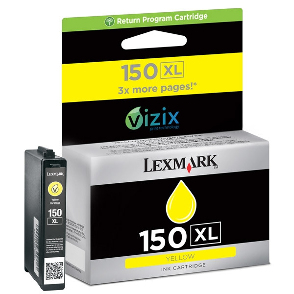 Lexmark 14N1618E (#150XL) high-capacity yellow ink cartridge (original Lexmark) 040470 - 1