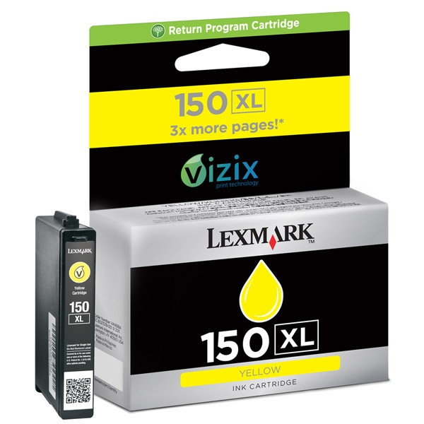 Lexmark 14N1618E (#150XL) high capacity yellow ink cartridge (original) 14N1618E 040470 - 1