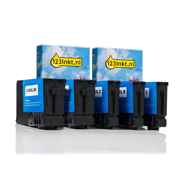 Lexmark 14N16 (#150XL) BK/C/M/Y ink cartridge 5-pack (123ink version) 160852 - 1