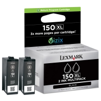 Lexmark 14N1813E (#150XL) high capacity black ink cartridge 2-pack (original Lexmark) 040474