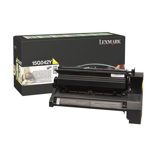 Lexmark 15G042Y high capacity yellow toner (original Lexmark) 034550 - 1