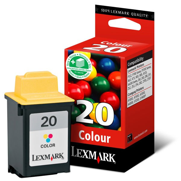 Lexmark 15MX120 (#20) colour ink cartridge (original Lexmark) 040049 - 1