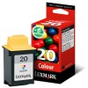Lexmark 15MX120 (#20) colour ink cartridge (original Lexmark)