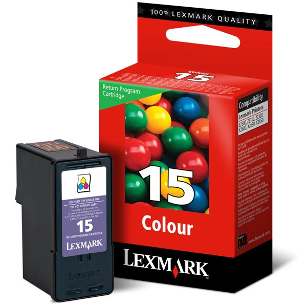 Lexmark 15 (18C2110E) colour ink cartridge (original Lexmark) 18C2110E 040365 - 1