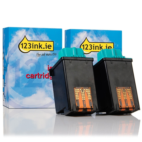 Lexmark 17G0050 (#50) high capacity black ink cartridge 2-pack (123ink version) 040063 - 1