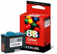 Lexmark 18L0000 (#88) colour high capacity ink cartridge (original Lexmark) 18L0000E 040205
