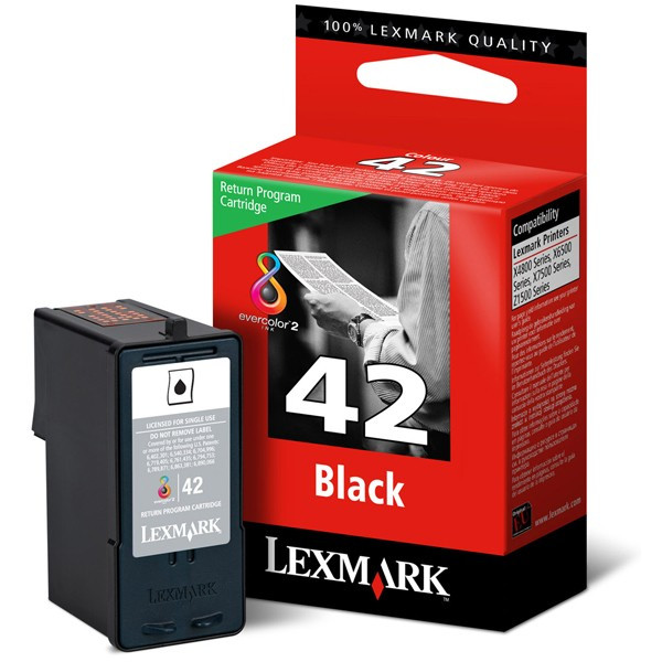 Lexmark 18Y0142 (#42) black ink cartridge (original) 18Y0142E 040355 - 1