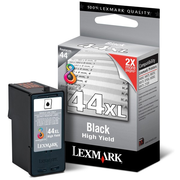 Lexmark 18Y0144E (#44XL) black ink cartridge (original Lexmark) 18Y0144E 040325 - 1