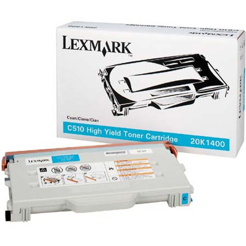 Lexmark 20K1400 high capacity cyan toner (original) 20K1400 034425 - 1