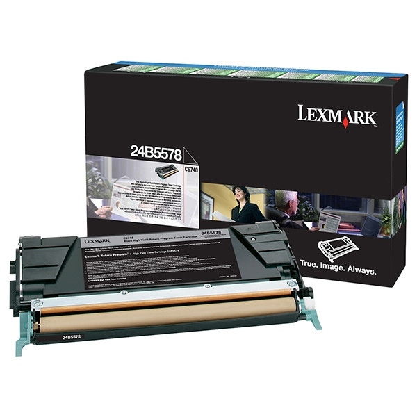 Lexmark 24B5578 high capacity black toner (original Lexmark) 24B5578 037586 - 1